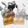 LU ALIGN TANKS BRAS CAMISOLES Cross Beauty Back Instrum Wear Sexy Up Running Pitness Sport Bra Quick Dry Gym Top Lem LL Jogger LU-08 2024