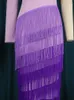 Robes décontractées AOMEI Violet Sexy Gland Femmes Une Épaule Midi Fringe Robes Africain Irrégulier Patchwork Grande Taille Événement Fête Robes