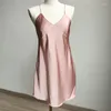 Damen-Nachtwäsche, Braut, Brautjungfer, Hochzeit, Morgenmantel, sexy Satin, Straps-Nachthemd, Frühling und Sommer, lockeres Heim-Dressing