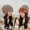 Ball Caps Warm Pile Heap Cap All-Match Closed Toe Knitted Earflaps Big Head Circumference Woolen