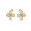 Boucles d'oreilles tendance 2024, bijoux à fleurs douces, sans trou d'oreille, plaque d'encens anti-moustique, Clip polyvalent, gouttes d'huile, vente en gros