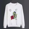 Artı Boy Boy Hoodie Tasarımcı Kazak Erkek Kadın Moda Anime Mektup Baskı Grafik Sweatshirt Sıradan Gevşek Renk Pamuklu Pamuklu Büyük Boyutlu Uzun Knalı Tişört