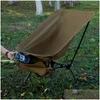 Camp Furniture Guideseries Outdoor Cam Moon Chair Tralight Alliage d'aluminium Pliant Dossier de pêche Siège portable Pique-nique Bbq Drop Deliv Otak8
