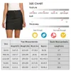 Lunki lunki wyrównaj kobietę spódnicę na zewnątrz Skort UPF 50+ Szybkie suche kieszenie z suwakiem Aktywne spódnice Tkanin Trening Golf Trening Sport Lemon Ll Jogger LU-08 2024