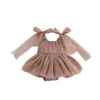 Girl Dresses Born Baby Girls Cotton Romper Onesie Dress For Toddler Infantil Summer Clothing Tutu Ins Fashion Dust Pink Costume