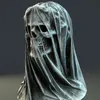 Grim Reaper Morte Crânio Estatueta Véu Inferno Deus Da Estátua Realista Fantasma Escultura Halloween Party Ornamento Decoração de Casa 240119