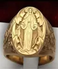 Retro Virgin Mary Ring for Women European och American Elegant Female Gold Gifts Friends Cluster Rings9664279