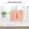 Kitchen Storage 2 Pcs Chopstick Holder Wall Hanging Utensil Chopsticks Rack Desktop Utensils Rest Draining Dispenser Pp