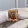 Luxe sieraden bandringen Bojias Fortune Comes Couple met roterende volle hemel sterren lichte luxe ring voor mannen en vrouwen Valentijnsdag geschenk W1hl