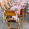 Flores decorativas casamento corredor decoração cadeira volta falso flor prop para festa pogal