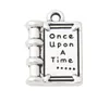 Modische, ganze Legierung, Buchform, Charms „Once Upon A Time“, Schmuck DIY Charms, 1218 mm, 100 Stück AAC10813472844