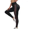 Kvinnors leggings Sexig yogapants Gym Hög midja Push Up Fitness Kvinnlig fast färg Kvinnors byxor Sportstrumpbyxor