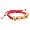 Urok bransolety Bransoletka zodiaku Smoka Rok Gift Red Rope Braided Protection Daintory Akcesoria biżuterii