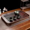 ティートレイ天然竹トレイ排水貯水板ティーハウステーブルカップホルダー中国の茶服