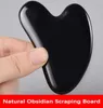 Natural Obsidian Gua Sha Board Black Jade Stone Body Ansikte Eye Scraping Plate Acupuncture Massage Relaxation Health Care8099420