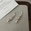 Dangle Earrings Trendy 925 Silver Drop Golden Linked Beads Balls Punk For Women Girl Gift Fashion Jewelry Dropship Wholesale