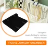 Jewelry Pouches Velvet Roll Bag Storage Portable Necklace Display