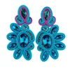 KPacTa Vintage Soutache Handmade Sales earrings for women Dangle Charms Accessories Bohemian Soutache Fashion Jewelry 240124