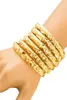 Gold Farbe 6 teile/los Äthiopischen Schmuck Armreifen Dubai Gold Schmuck Armreifen Für Frauen Afrikanische Armreifen Armbänder für Frauen Geschenke CX26550258