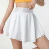 Lu Align Tennis Women Quick Dry Sports Short Skorts Fake Two Piece Shorts PocketGyM Fitness Running Pleated Mini Skirts Lemon ll Jogger Lu-08 2024