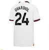 23 24 Haaland fjärde fotbollströjor Dragon Grealish Gvardiol Mans Cities Alvarez de Bruyne Foden City 4th 2023 2024 Fans Player Football Shirts Men Kid Kit Uniform