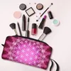 Cosmetische tassen Leuke bloem van het leven Reizen toilettas Dames Heilige Geometrie Mandala Make-up organisator Schoonheidsopslag Dopp Kit