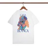 メンズTシャツレディースメンズデザイナーカサブランカTシャツファッションメンカジュアルTシャツマン衣料品デザイナーTシャツテニスクラブショートパンツスリーブ服シャツ贅沢