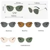 Sunglasses OVOYAN Cat Eye Alloy Women Morandi Style Vintage Glasses Metal Butterfly Frame 2024 Eyewear Gafas De Sol