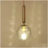 Hängslampor glasbelysning enkel restaurang lampa heminredning inomhus belysning bar lyster sovrum hängande modern led ljus fixtur dro dhose
