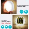 Night Lights LED Night Light with Adhesive Sticker Battery Dimmable Multicolor Kitchen Bathroom Drawer Lamp Lighting YQ240207
