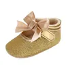 Första vandrare Baby Gold Princess Shoes Bekväma mjuka spädbarnsbarnflickor Sole Crib Toddler Born Sandals Drop Delivery Maternity OT9BE