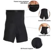 Hommes Body Shaper taille formateur Compression Shorts contrôle du ventre taille haute Boxer modélisation Shapewear Boxer slips ouvert entrejambe pantalon 240126