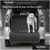 Car Seat Covers Ers Supplies Waterproof Kennel Pet Rear Cushion Oxford Cloth Dog Drop Delivery Automobiles Motorcycles Interior Access Oto4X