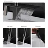 Kitchen Faucets SUS 304 Stainless Steel Sink Faucet Rotatable Retractable Pull-out Single Hole Waterfall Type Outlet