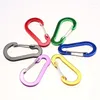 مفاتيح مفاتيح 10pcs carabiners الألومنيوم سبيكة د كارابنر الربيع المفاجئة مقطع السنانير سلسلة مفاتيح التسلق للمفاتيح الأدوات في الهواء الطلق