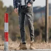 Pantalones vaqueros para hombre, pantalones ajustados de tubo ajustado, pantalones vaqueros masculinos flacos con agujeros, rasgados, rotos, recortados, de diseñador