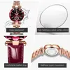 POEDAGAR femmes montres mode diamant cadran en cuir montre à Quartz haut de gamme de luxe étanche dames montre-bracelet petite amie cadeau 240202