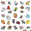 Car Stickers Waterproof Sticker 50/100 Pcs Kawaii Cute Pets Animal For Kids Girls Stationary Scrapbooking Skateboard Mixed Random Ca Dhosv