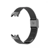 Horlogebanden Metaalgaas Roestvrij stalen band voor Xiaomi Mi Band 8 Smartwatch Accessoires Armband Miband Vervanging Horlogeband Correa