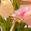 Luxury Jewelry Band Rings Baojia V High Edition Natural White Fritillaria Bone Female Plated 18K Rose Gold Snake Shaped Red Jade Marrow Set With Diamond Ring QG0G