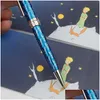 Canetas esferográficas Promoção Azul por atacado Petit Petit Prince Rollerball Designer de caneta escrevendo Drop Smooth Drop Office School Busines Dhzr2