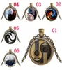 Yin Yang Tai Chi pendentif loup noir et blanc soleil et lune temps collier de pierres précieuses bijoux simples 5322651