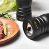 2-piece set of wooden salt and pepper grinder pepper grinder salt shaker with adjustable ceramic rotor -7 inches 240118