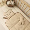 Korean Smile Bear Baby Diaper Pad Foldable Portable Waterproof Diaper Bag Infant Changing Pad 50x70cm 240129