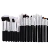 Ensembles de pinceaux de maquillage professionnels Patchwork noir, Kit d'outils de pinceaux de maquillage, poudre de fond de teint, fards à joues synthétiques naturelsxgrj4947088