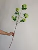 装飾的な花5ヘッド-39 "ホワイト/グリームスプリングブランチディーフローラル/ウェディングブーケ/ホーム/キッチンの装飾のフェイクスノーボールフラワー