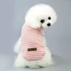 犬のアパレルベストペット春の夏の夏服のための小さな犬チワワヨークシャーパピーキャットペットTシャツアイテムジャージー衣類コットン