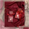 Opakowanie prezentów 10pcs Creative Favor Fash With Pearl Ribbon Paper Opakowanie