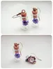 Ohrstecker, Glasflasche, echte Blume, Schmuckfläschchen, getrockneter Ohrring, Miniatur-Natur