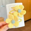 Haarschmuck 2 Teile/satz Nette Stoff Blume Clips Für Kinder Mädchen Haarnadeln Temperament Clip Baby Kopfschmuck Großhandel